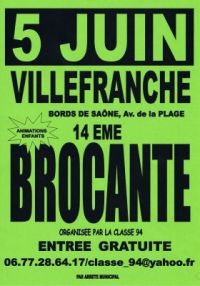 14ème grande brocante Villefranche Sur Saone