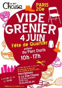 Vide-grenier Fête de Quartier Paris 20