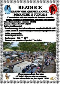 Grand vide grenier annuel Bezouce