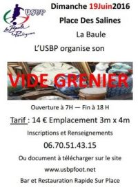 Vide-grenier Place des Salines La Baule Escoublac