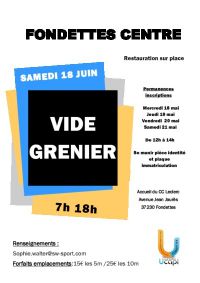 Greniers dans la rue Vide-grenier Fondettes