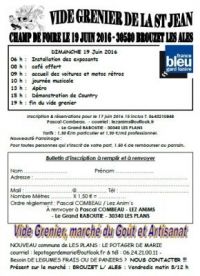 Vide Grenier, Marché du Goût, Artisanat et Musique Brouzet Les Ales