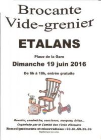 Brocante vide grenier Etalans