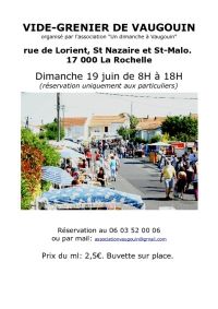 Vide-grenier rue de Lorient La Rochelle