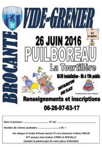 Brocante / vide grenier d’aunis avenir fc Puilboreau