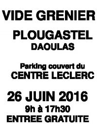 Vide Grenier Plougastel Daoulas