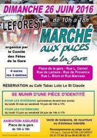 Marché aux puces de la gare Leforest