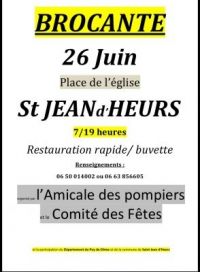 Vide Grenier, Brocante de l'Amicale des Pompiers Saint Jean D'Heurs