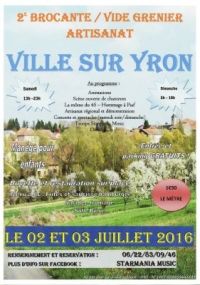 5ème Brocante de l'Association Starmania Music Ville Sur Yron