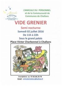 Vide grenier semi nocturne couvert Challans