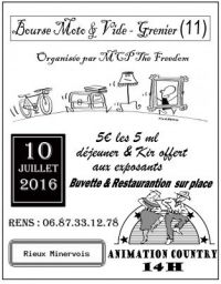 Bourse moto vide grenier Rieux Minervois