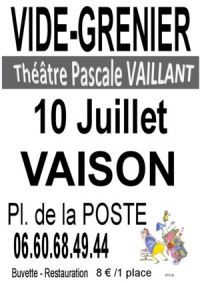 Vide Grenier du Théâtre Pascale Vaillant Vaison La Romaine