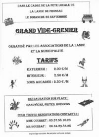 Vide-greniers La Lande De Fronsac