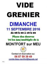 Vide-greniers Montfort Sur Meu