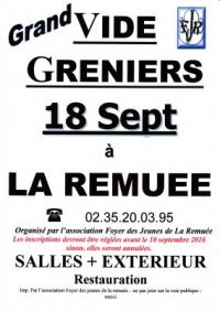 Grand Vide Greniers La Remuée