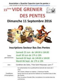 15ème Vide-grenier des Pentes Lyon 1er