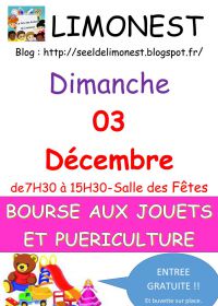 Bourse aux jouets, articles de puériculture, vêtements enfants