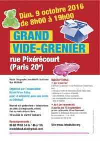 7e Grand Vide-grenier rue Pixérécourt Paris 20ème