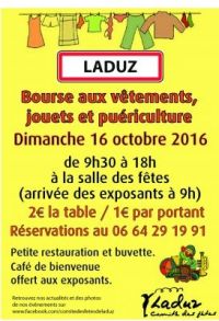 Bourse aux Vêtements, Jouets et Puériculture Laduz