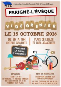Vide-greniers Pendant la Foire d'Automne Parigné-l'Évêque
