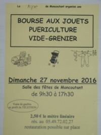 Bourse aux Jouets, Puériculture, Vide Grenier