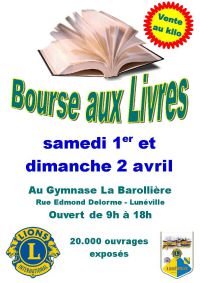 Bourse aux Livres du Lions CLub de Lunéville