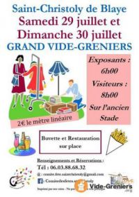 Brocante Vide Grenier de SAINT CHRISTOLY DE BLAYE