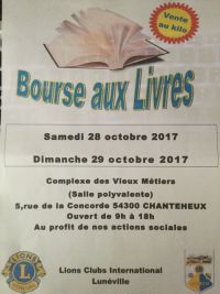 Bourse aux livres du Lions Club de Lunéville