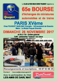 65ème Bourse d'Echanges Automobiles Miniatures et Trains