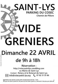 Vide greniers du rotary et rotaract saint-lys à Saint-Lys