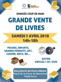 Grande vente de livres et vinyles - Emmaüs Coup de main