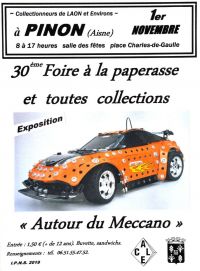 30e Foire paperasse et toutes collections, expo Meccano
