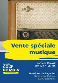 Vente spéciale musique Emmaüs Coup de main