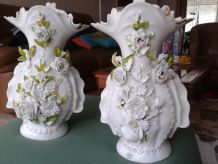 Paire vases vintage