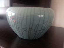 2 vases porcelaine de Chine craquelée