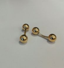 Paire de boutons de manchette '80