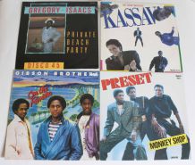 lot vinyles Preset, Gibson Brothers, Gregory Isaac, Kassav