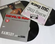 lot vinyles Ramsdy jay and gang, King MC, Kurtis Blow