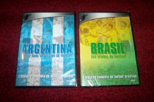 lot de 2 dvd foot ball brésil et argentine 