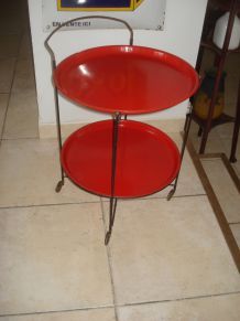 TABLE ROULANTE 1950 METAL KITCH ELVIS