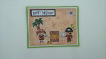 Carte anniversaire pirate