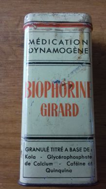 Ancienne boîte de médicament BIOPHORINE GIRARD