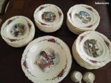 service porcelaine OBERNAI vaisselle alsacien 43 pieces