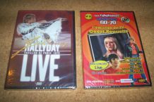 LOT 2 DVD JOHNNY HALLYDAY NEUF 