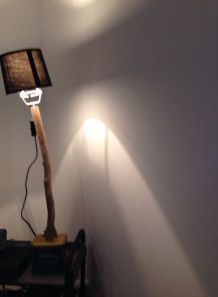 lampe bois flotté 