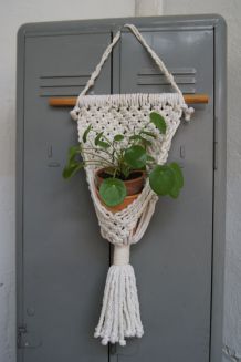 Porte  plante macramé