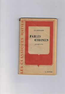 Livre fables choisies La Fontaine Vintage