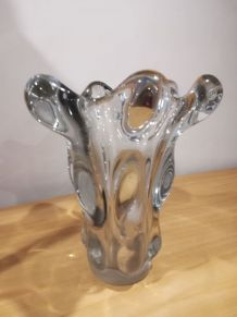 Vase en cristal soufflé c.1920