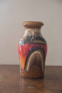 vase scheurich coloré années 70