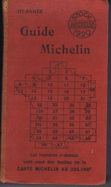 Guide rouge Michelin France 1920